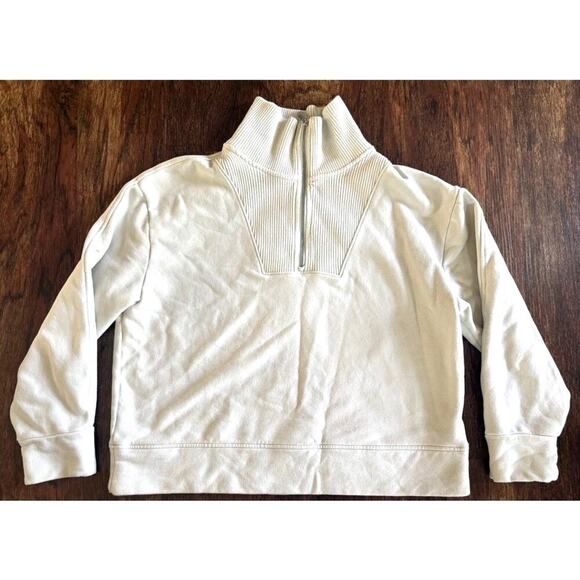 Athleta Tops - Athleta Retroplush Revive Half Zip Fleece Sweatshirt Pullover Womens Size Large